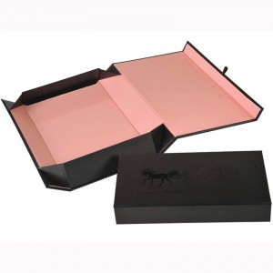 OEM 블랙 맞춤형 접는 상자 개인 포장 선물 상자